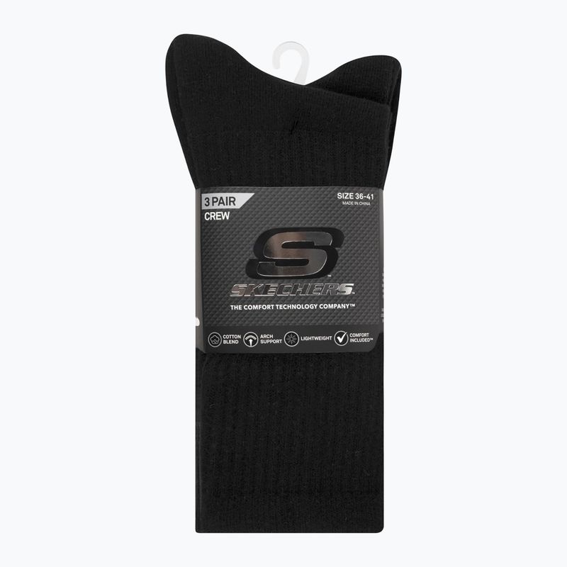 Skarpety SKECHERS Non Tery Crew Arch Support 3 pack black 2