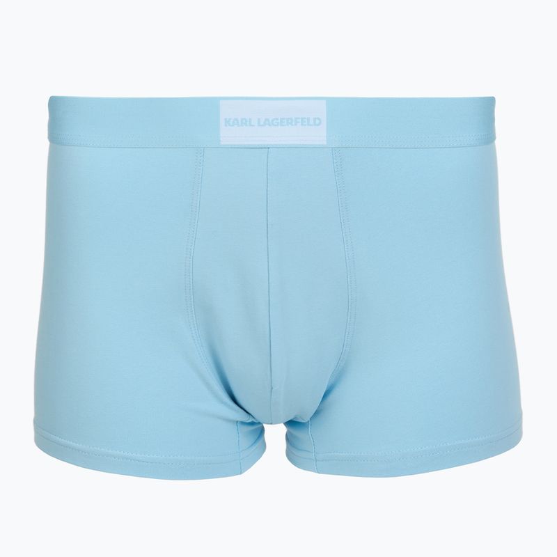 Bokserki męskie KARL LAGERFELD Essential Logo Trunk 3 pary olive/clear sky/excalibur 2