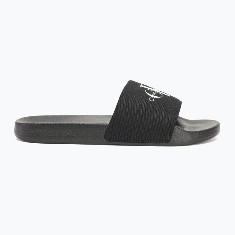 Klapki męskie Calvin Klein YM0YM01271 Slide Monogram Cv black/bright white 2