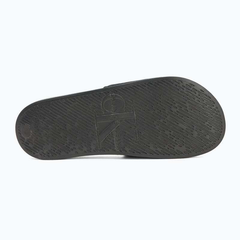 Klapki męskie Calvin Klein YM0YM01271 Slide Monogram Cv black/bright white 4