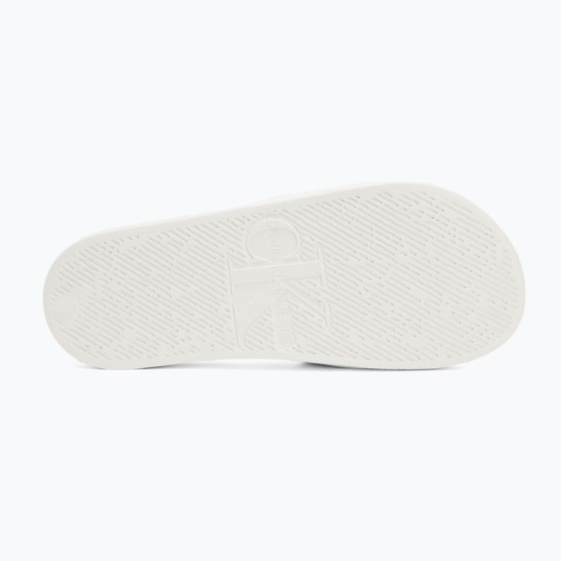Klapki damskie Calvin Klein YW0YW01835 Slide Monogram Wn bright white/black 4