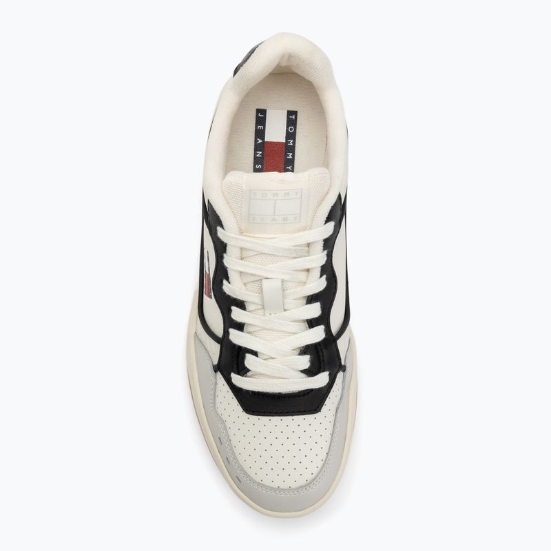 Buty męskie Tommy Jeans Cupsole Elevated Leather ivory 5