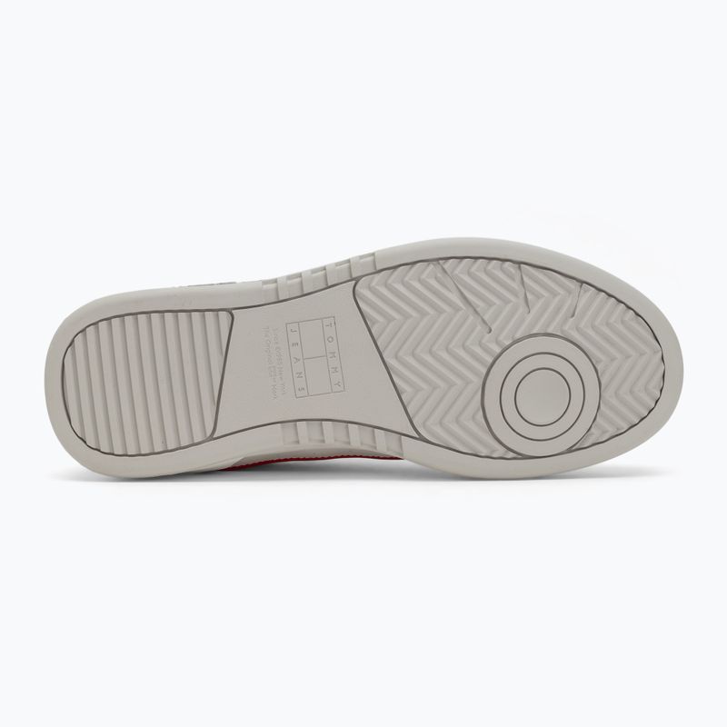 Buty męskie Tommy Jeans Cupsole Elevated Leather red/white/black 4