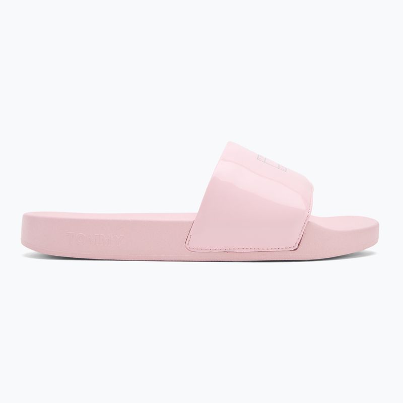 Klapki damskie Tommy Hilfiger Flag Pool Slide Patent misty pink 2