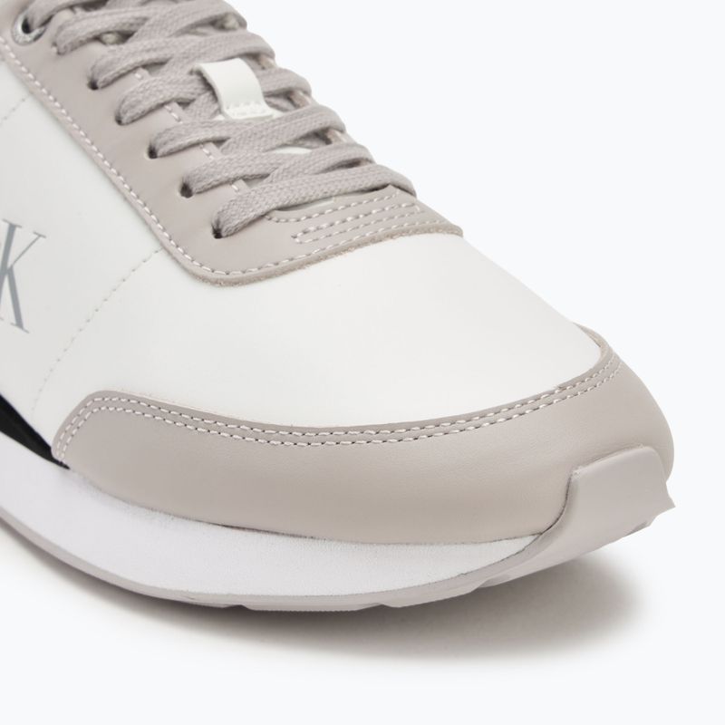 Buty damskie Calvin Klein YW0YW01942 Retro Runner Lace Up Leather MG bright white/chateau 7