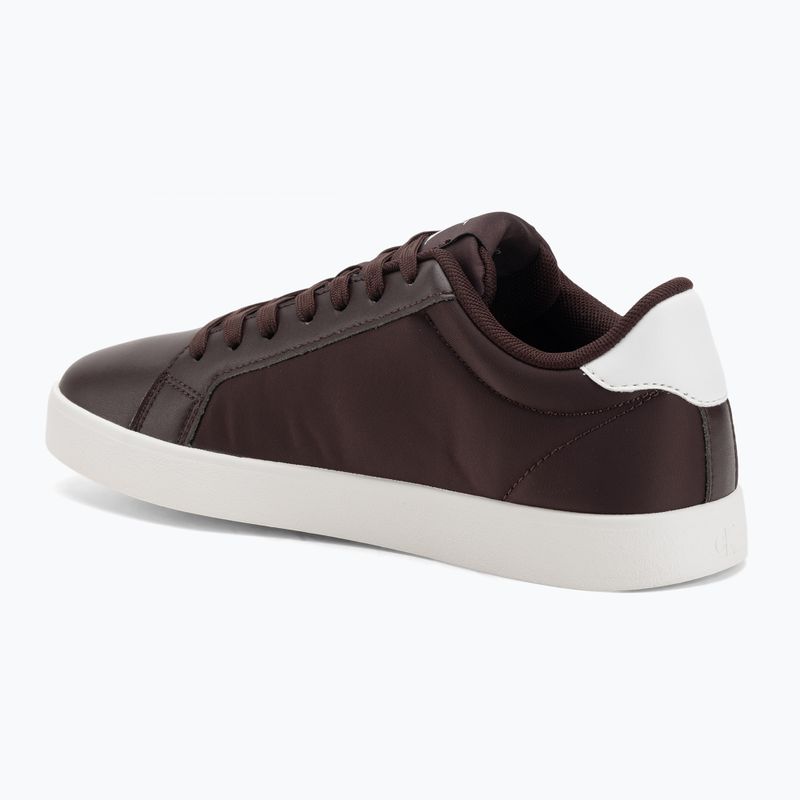 Buty damskie Calvin Klein YW0YW01781 3 Cupsole Laceup PU MG bordeaux/bright white 3