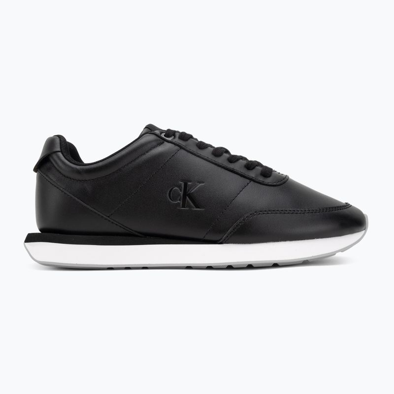 Buty damskie Calvin Klein YW0YW01942 Retro Runner Lace Up Leather MG black/formal gray 2