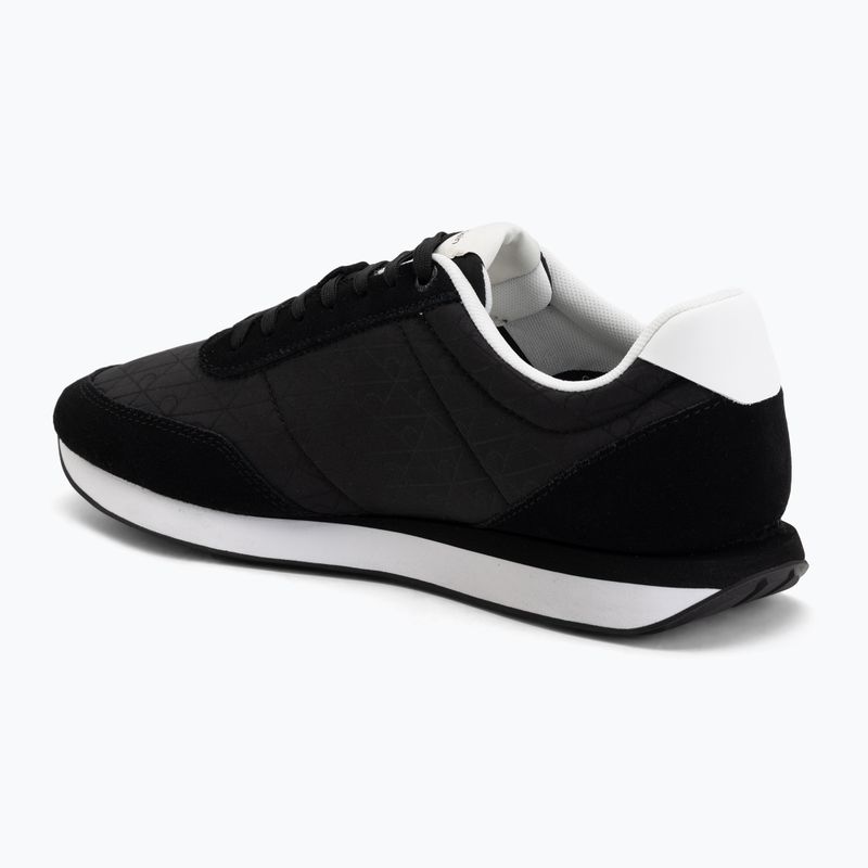 Buty męskie Calvin Klein HM0HM02140 Retro Runner Ripstop Aop black/bright white 3
