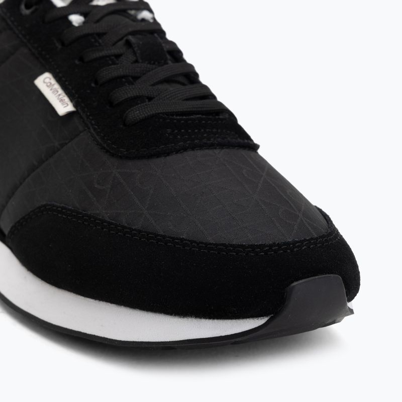 Buty męskie Calvin Klein HM0HM02140 Retro Runner Ripstop Aop black/bright white 7