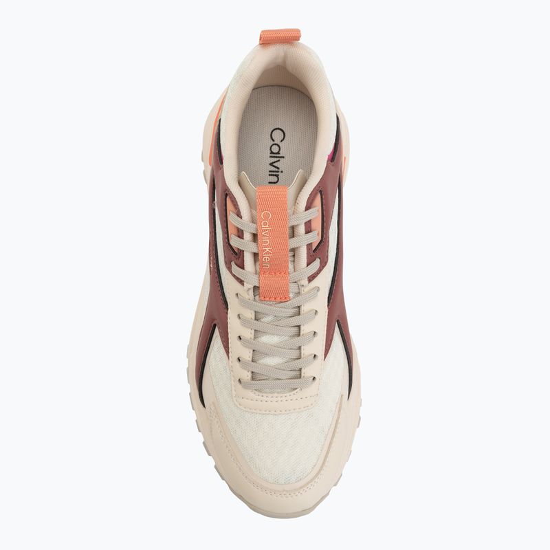 Buty damskie Calvin Klein HW0HW03002 Hike Run Ckstripe Mesh off white/oatmeal/dusty rose 5