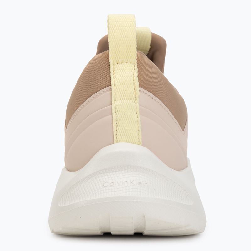 Buty damskie Calvin Klein HW0HW03023 Light Runner Sock Mesh Lycra whisper pink/lemonade/silver mink 6
