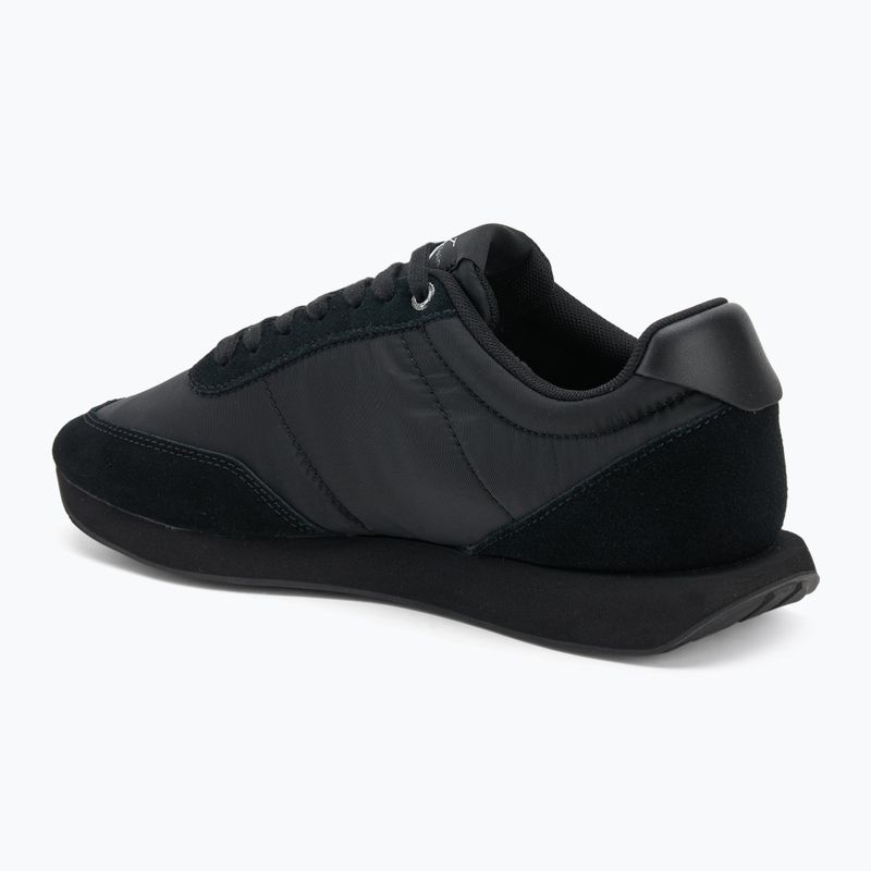 Buty męskie Calvin Klein YM0YM01361 Retro Runner Essential MIX MAT triple black 3
