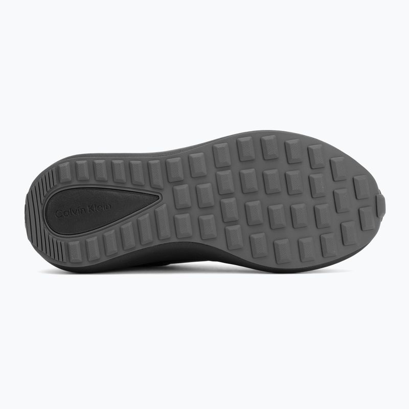 Buty męskie Calvin Klein HM0HM02033 City Runner Laceup Tape Leather triple black 4