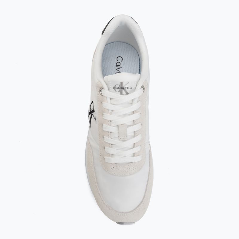 Buty damskie Calvin Klein YW0YW01990 Retro Runner Lace Up Nylon MG bright white/black 5