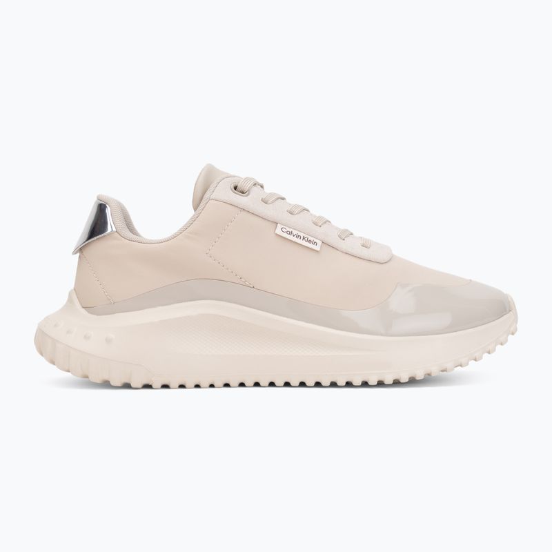 Buty damskie Calvin Klein YW0YW02016 Eva Runner Lace Up Mat Mix 0GN stony beige/turtle dove/silver 2