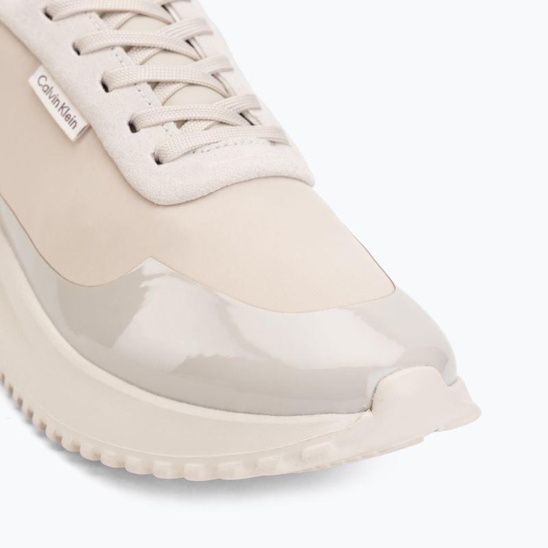 Buty damskie Calvin Klein YW0YW02016 Eva Runner Lace Up Mat Mix 0GN stony beige/turtle dove/silver 7