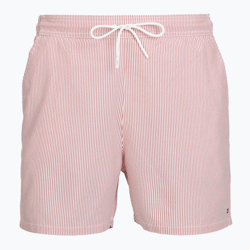 Szorty kąpielowe męskie Tommy Hilfiger Medium Drawstring Ithaca terra red/ecru ithaca