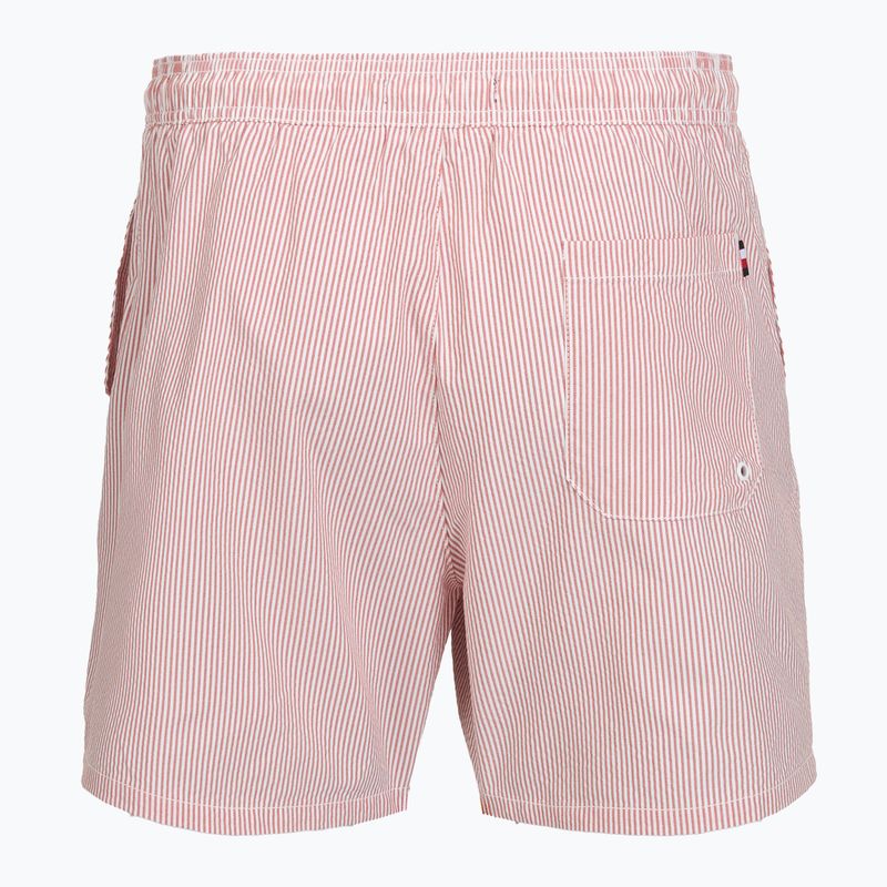 Szorty kąpielowe męskie Tommy Hilfiger Medium Drawstring Ithaca terra red/ecru ithaca 2