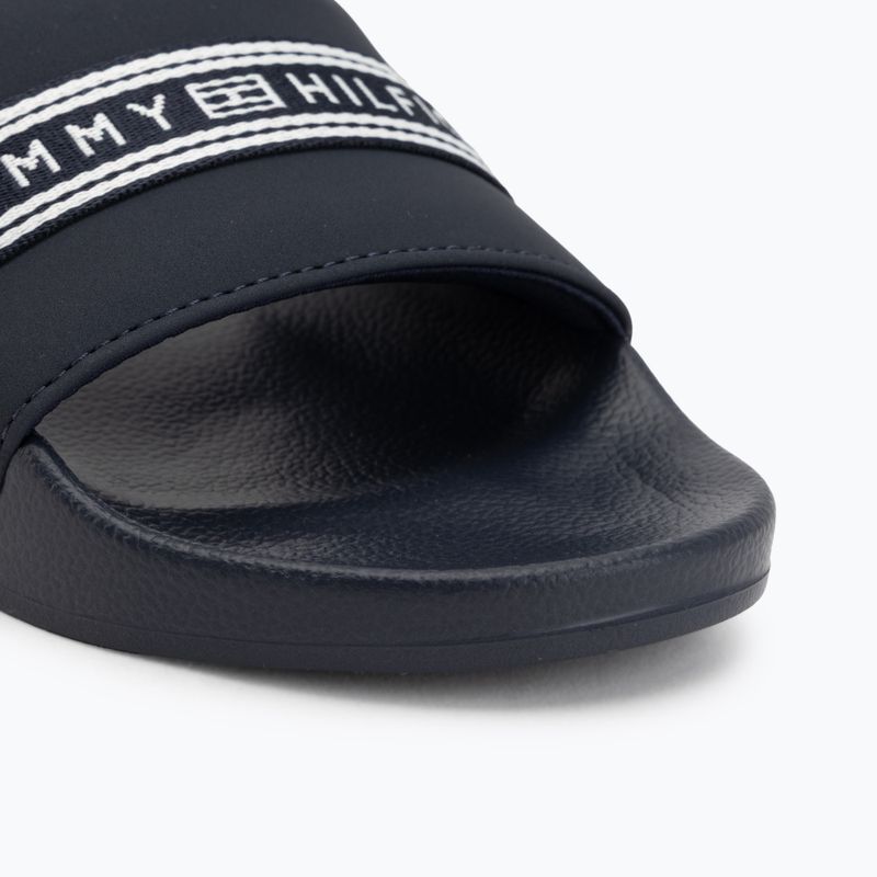 Klapki damskie Tommy Hilfiger Webbing Pool space blue 7