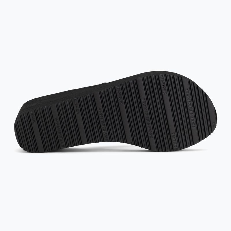 Japonki damskie Tommy Hilfiger Wedge Braided Summer Sandal black 4