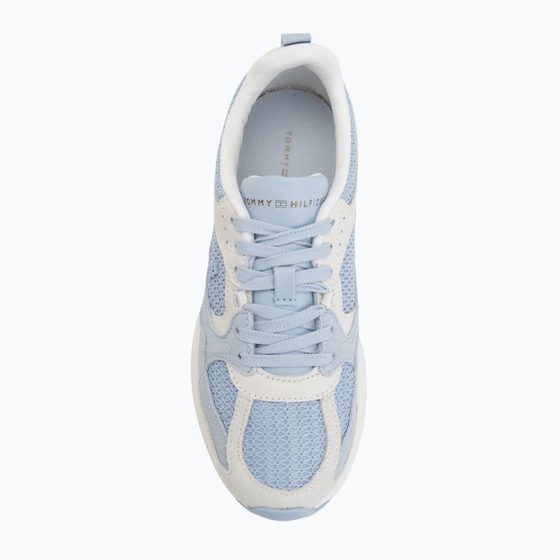 Buty damskie Tommy Hilfiger Mix Material Runner brezzy blue/ecru 5