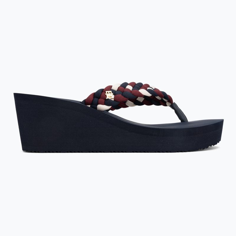 Japonki damskie Tommy Hilfiger Wedge Braided Summer Sandal rwb 2