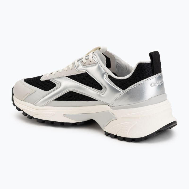 Buty męskie Calvin Klein HM0HM02341 Hike Runner Stripe Met Mix black/silver/light grey 3
