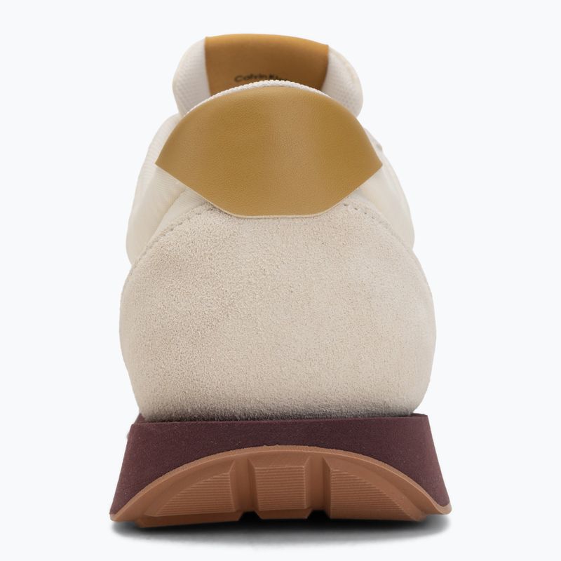 Buty męskie Calvin Klein YM0YM01361 Retro Runner Ess Mix Mat white swan/tofu/amber gold 6
