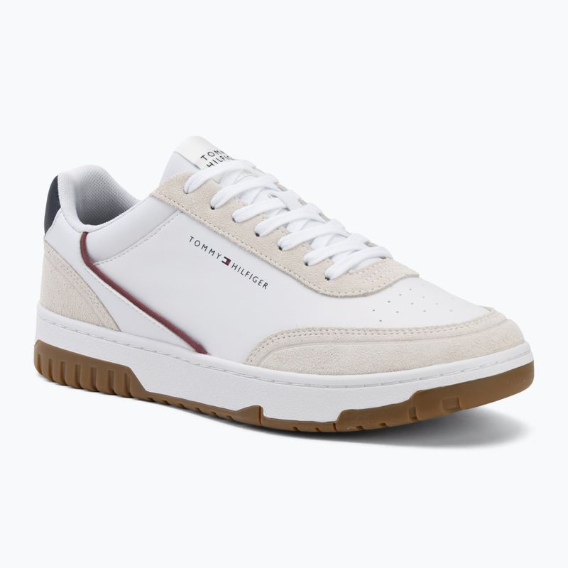 Buty męskie Tommy Hilfiger Basket Core Leather Suede Mix rwb