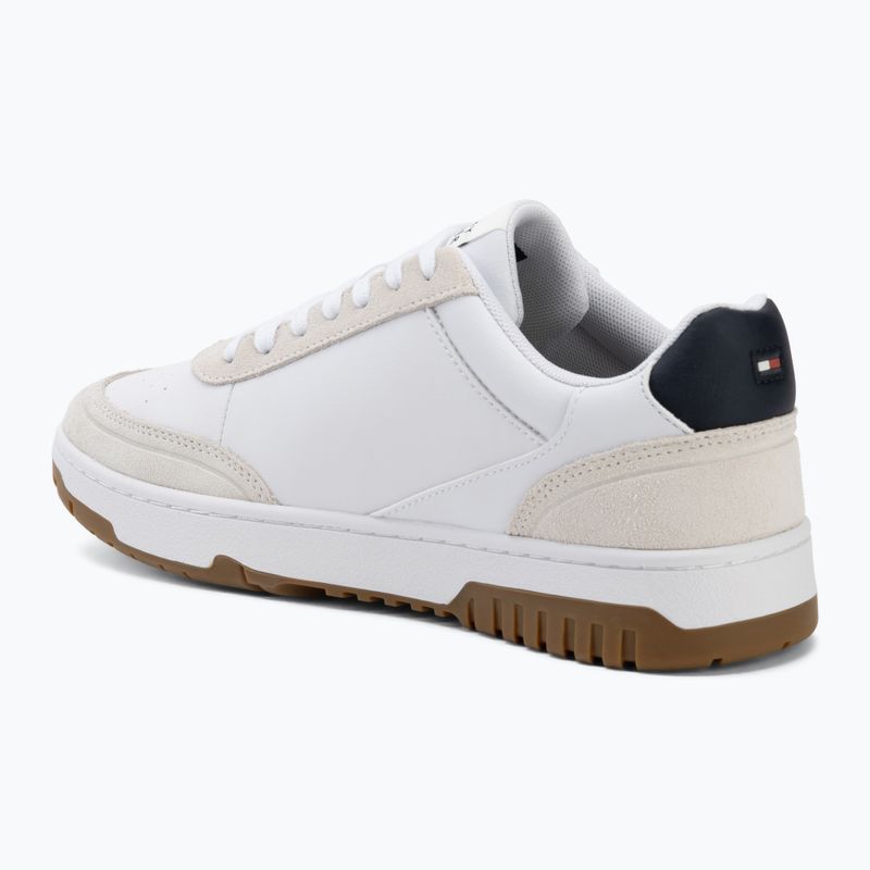 Buty męskie Tommy Hilfiger Basket Core Leather Suede Mix rwb 3