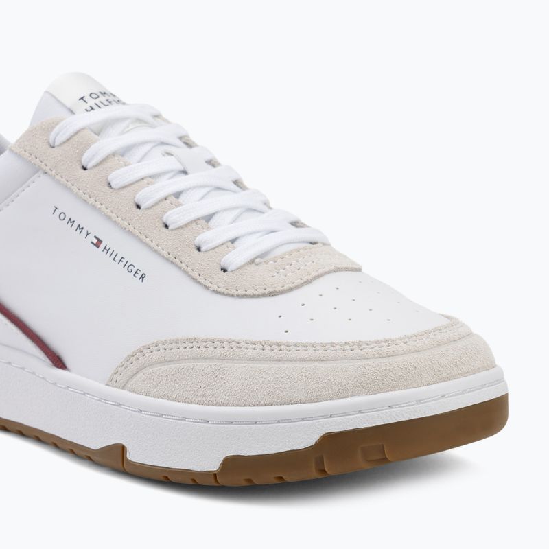 Buty męskie Tommy Hilfiger Basket Core Leather Suede Mix rwb 7