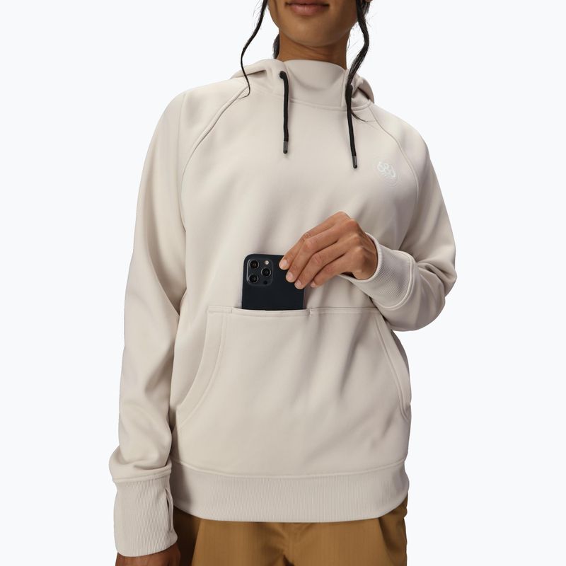 Bluza snowboardowa damska 686 Bonded Fleece Pullover Hoody limestone 5