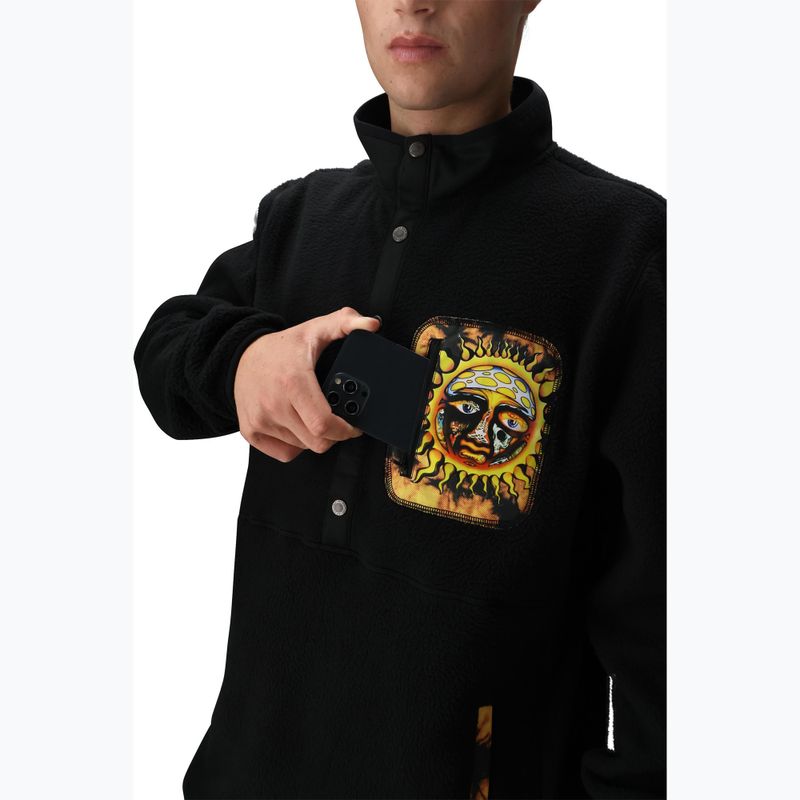 Bluza polarowa snowboardowa męska 686 Tioga Sherpa Fleece sublime black 4