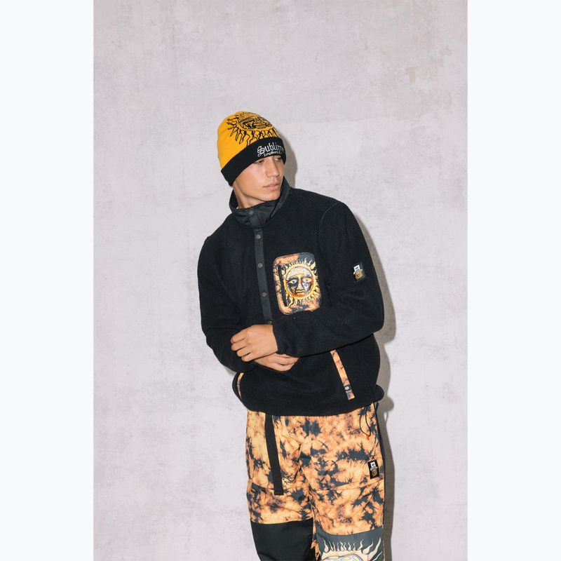 Bluza polarowa snowboardowa męska 686 Tioga Sherpa Fleece sublime black 7