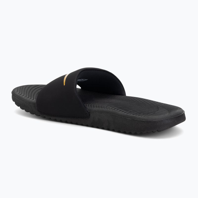 Klapki dziecięce Nike Kawa black/metallic gold 3