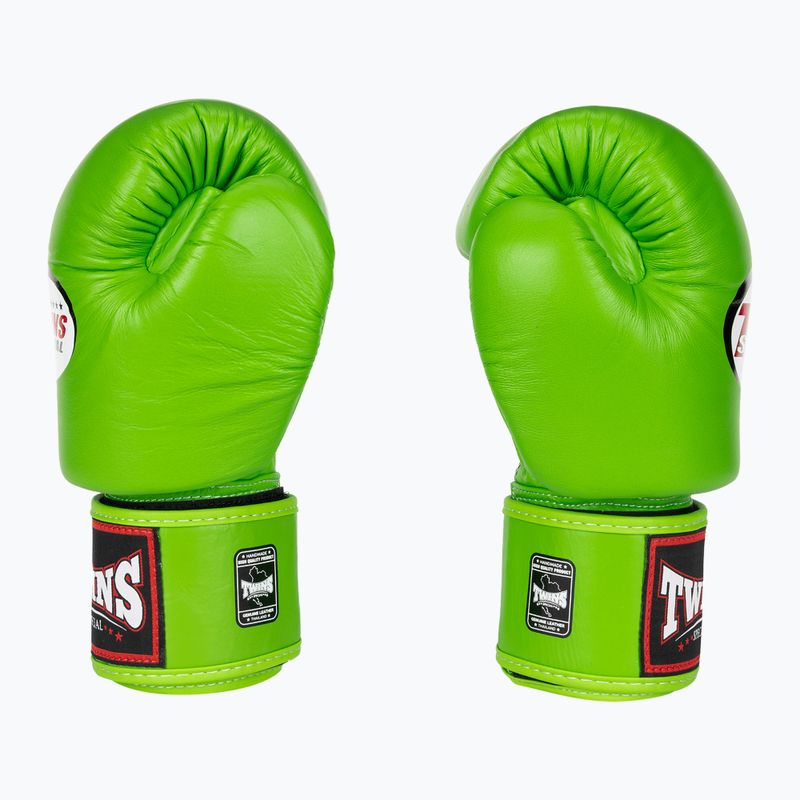 Rękawice bokserskie Twins Special BGVL3 green 4