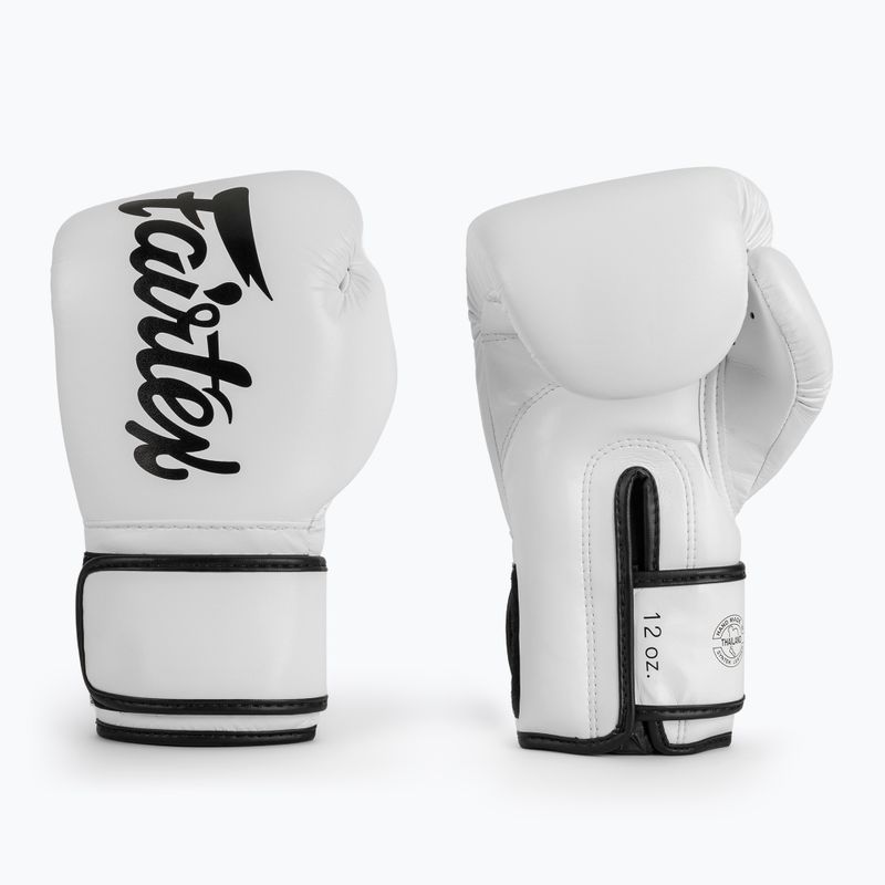 Rękawice boskerskie Fairtex Microfiber white