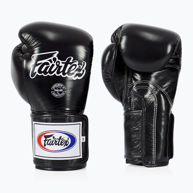 Rękawice bokserskie Fairtex Super Sparring - Locked Thumb black 7