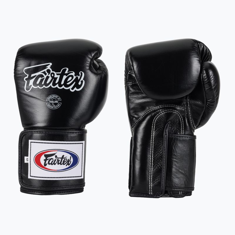 Rękawice bokserskie Fairtex Super Sparring - Locked Thumb black