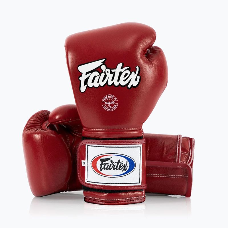 Rękawice bokserskie Fairtex Heavy Hitter's Mexican Style red