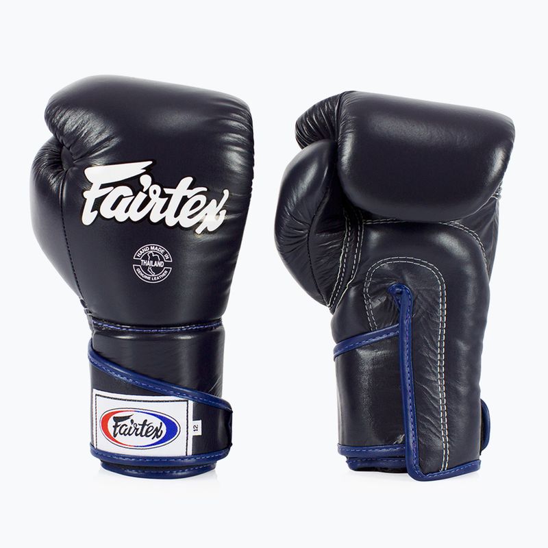 Rękawice bokserskie Fairtex Stylish Angular Sparring - Locked Thumb blue 7