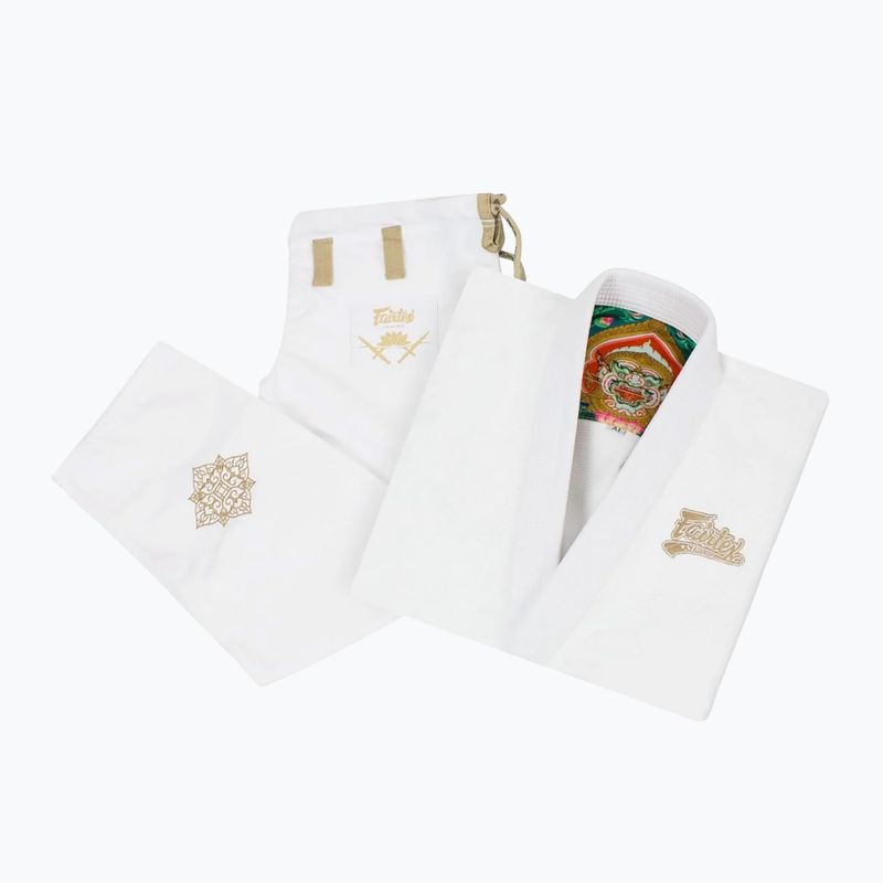 GI do brazylijskiego jiu-jitsu Fairtex "Matchanu" white 7