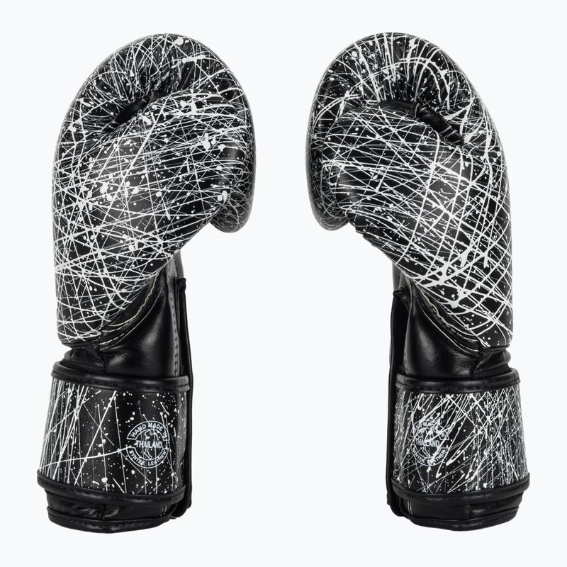 Rękawice boskerskie Fairtex Microfiber Art Collections Painter black/white 4