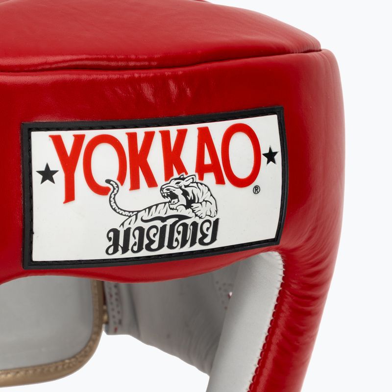 Kask bokserski YOKKAO Competition red 4