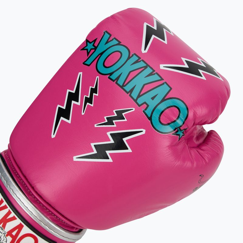 Rękawice bokserskie męskie YOKKAO Stadium fuchsia 5