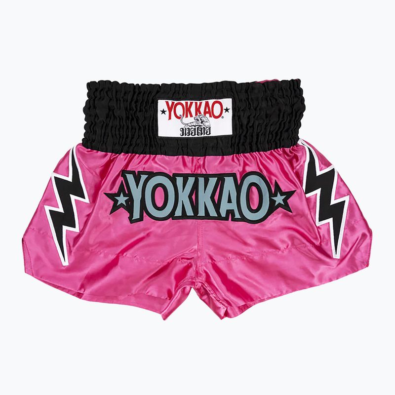 Spodenki treningowe męskie YOKKAO Stadium CarbonFit fucsia