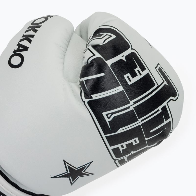 Rękawice bokserskie YOKKAO Lettering Boxing white 5