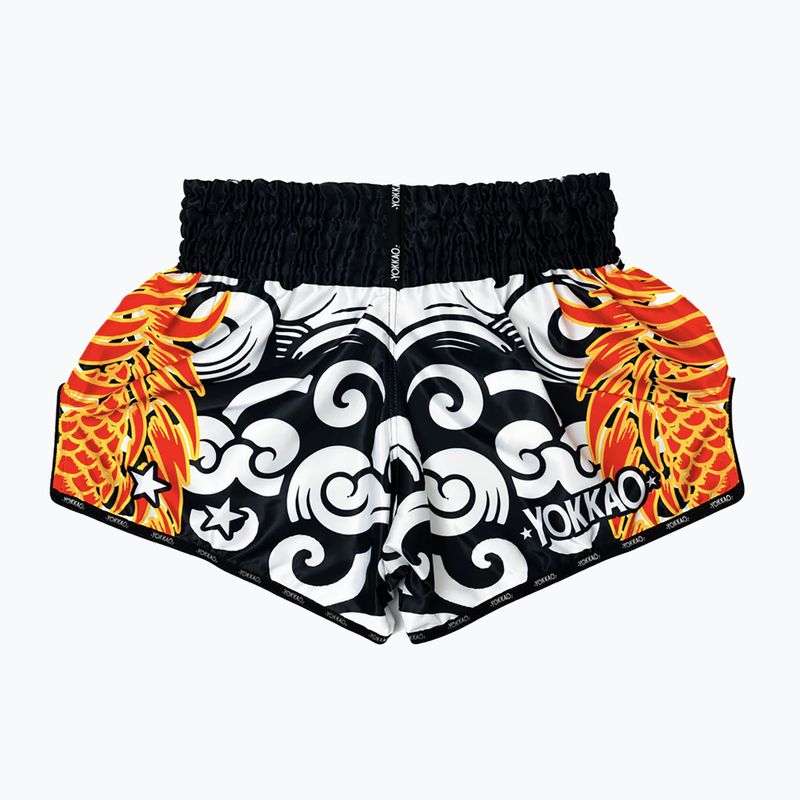 Spodenki treningowe męskie YOKKAO Dragon Muay Thai black/white 6