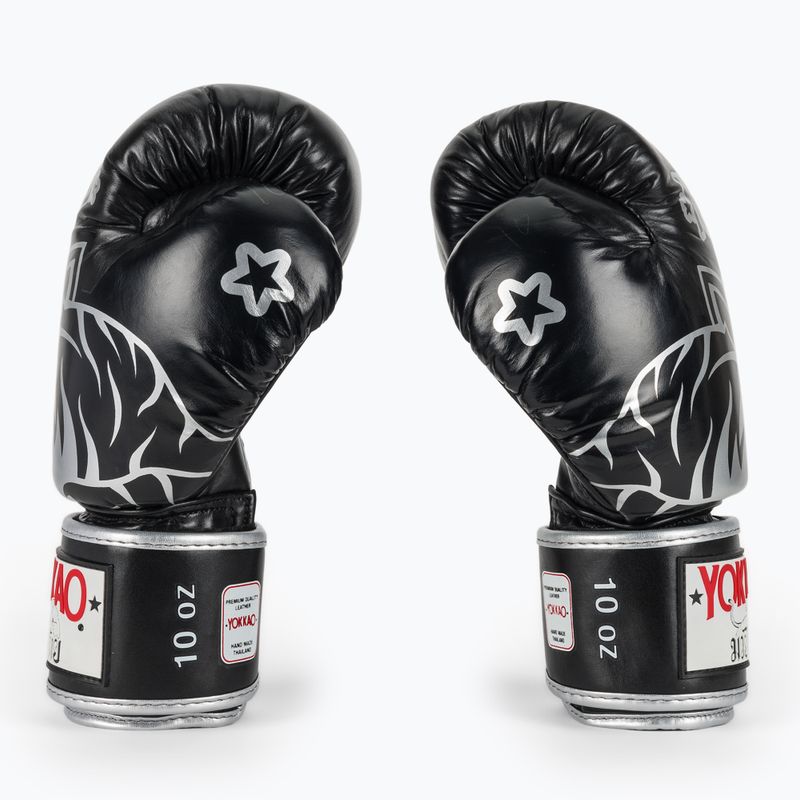 Rękawice bokserskie YOKKAO Original Boxing Gloves absolute black 4