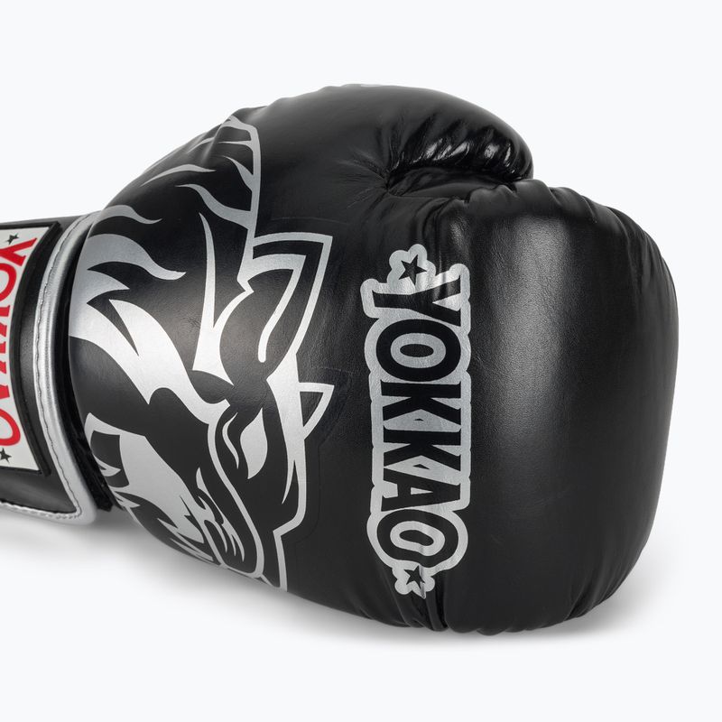 Rękawice bokserskie YOKKAO Original Boxing Gloves absolute black 5